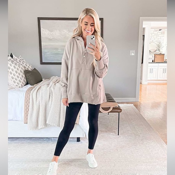 Half button pullover hoodie - Picture 5 of 5